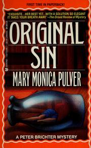 Cover of: Original sin