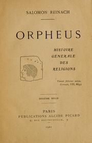 Cover of: Orpheus by Salomon Reinach