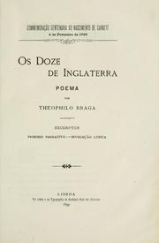 Cover of: Os doze de Inglaterra by Teófilo Braga
