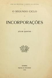 Cover of: O segundo ciclo de incorporações