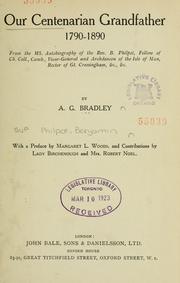 Cover of: Our centenarian grandfather by A. G. Bradley