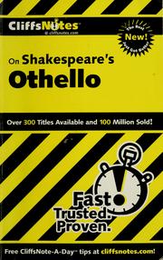 Cover of: Othello: Cliffs notes.