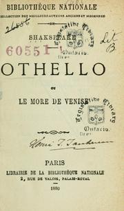 Cover of: Othello. by William Shakespeare