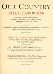 Cover of: Our country in peace and in war