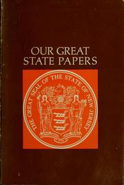 Cover of: Our great state papers by 