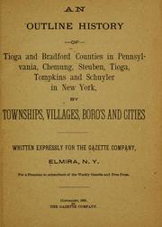 Cover of: An outline history of Tioga and Bradford counties in Pennsylvania, Chemung, Steuben, Tioga, Tompkins and Schuyler in New York by John L. Sexton