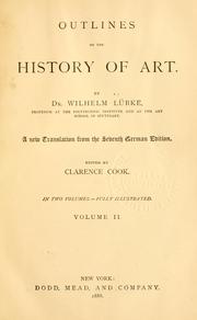 Cover of: Outlines of the history of art. by Wilhelm Lübke