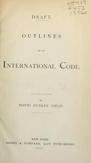 Outlines of an international code