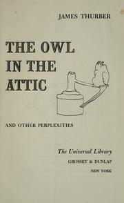 attic owl perplexities other thurber james cover