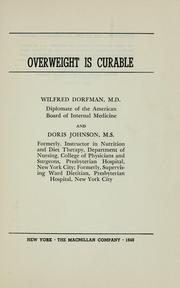 Cover of: Overweight is curable