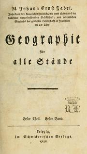Cover of: Geographie für alle Staende