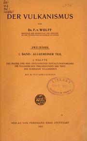 Cover of: Der Vulkanismus