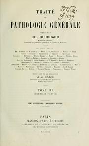 Cover of: Traité de pathologie générale
