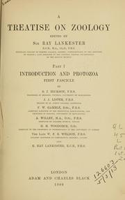 Cover of: A treatise on zoology by Lankester, E. Ray Sir