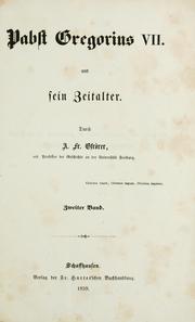 Cover of: Pabst Gregorius VII und sein Zeitalter