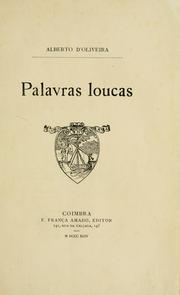 Cover of: Palavras loucas.