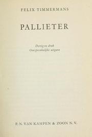 Cover of: Pallieter.