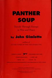 Cover of: Panther soup: travels through Europe in war and peace