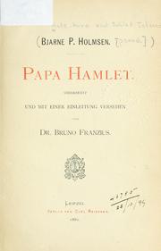 Cover of: Papa Hamlet