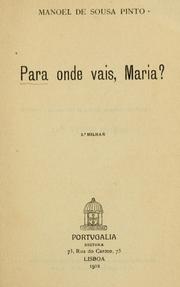 Cover of: Para onde vais, Mari