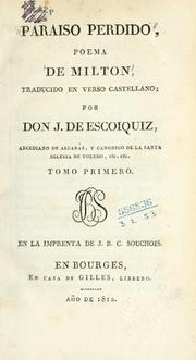 Cover of: Paraíso perdido, poema de Milton. by John Milton