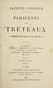 Cover of: Paravents et tréteaux, fantaisies de salon et de théâtre.
