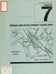 Cover of: Parcel 7: design and development guidelines. by Boston Redevelopment Authority