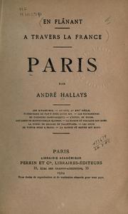 Cover of: Paris