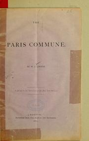 Cover of: The Paris commune