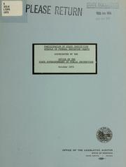 Cover of: Participation of State institution schools in federal education grants distributed by the Office of the State Superintendent of Public Instruction. by Montana. Legislature. Office of the Legislative Auditor.