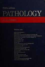 Cover of: Pathology by W. A. D. Anderson