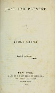 Cover of: Past and present chartism, and Sartor Resartus. by Thomas Carlyle
