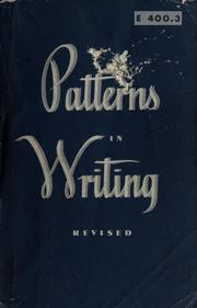 Cover of: Patterns in writing