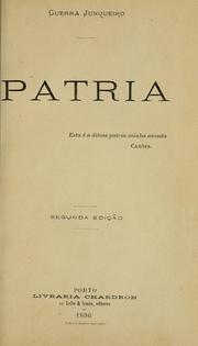 Cover of: Patria