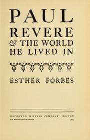 Cover of: Paul Revere & the World He Lived In