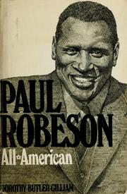 Cover of: Paul Robeson by Dorothy Butler Gilliam