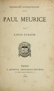 Cover of: Paul Meurice