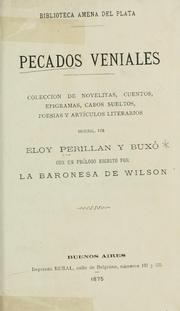 Cover of: Pecados veniales.