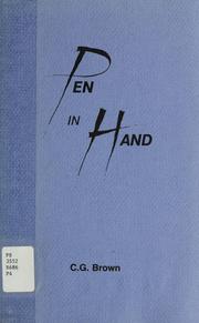 Cover of: Pen in hand by C. G. Brown