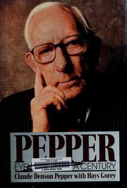 Cover of: Pepper, eyewitness to a century