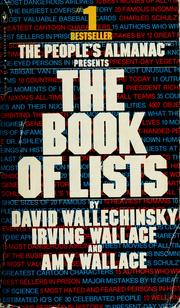 Cover of: The People's Almanac presents The book of lists