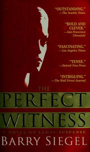 Cover of: The perfect witness