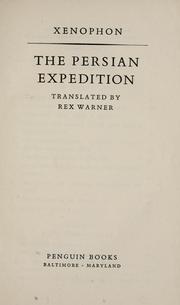 Cover of: The Persian expedition by Xenophon