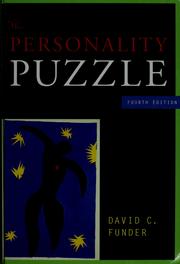 Cover of: The personality puzzle by David Charles Funder