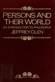 Cover of: Persons and their world: an introduction to philosophy