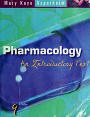 Cover of: Pharmacology: an introductory text