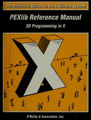 Cover of: PEXlib reference manual: 3D programming in X