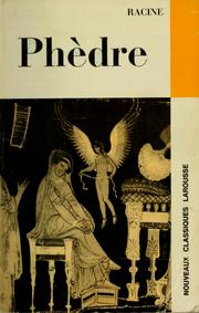 Cover of: Phedre, tragédie by Jean Racine