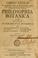 Cover of: Philosophia botanica