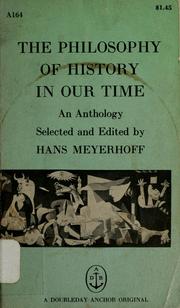 Cover of: The philosophy of history in our time by Hans Meyerhoff